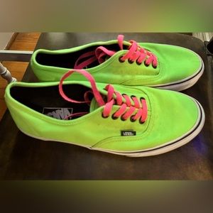 Vans / mens 8.5 / Neon Green